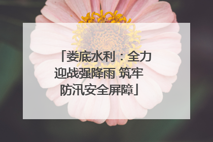娄底水利：全力迎战强降雨 筑牢防汛安全屏障